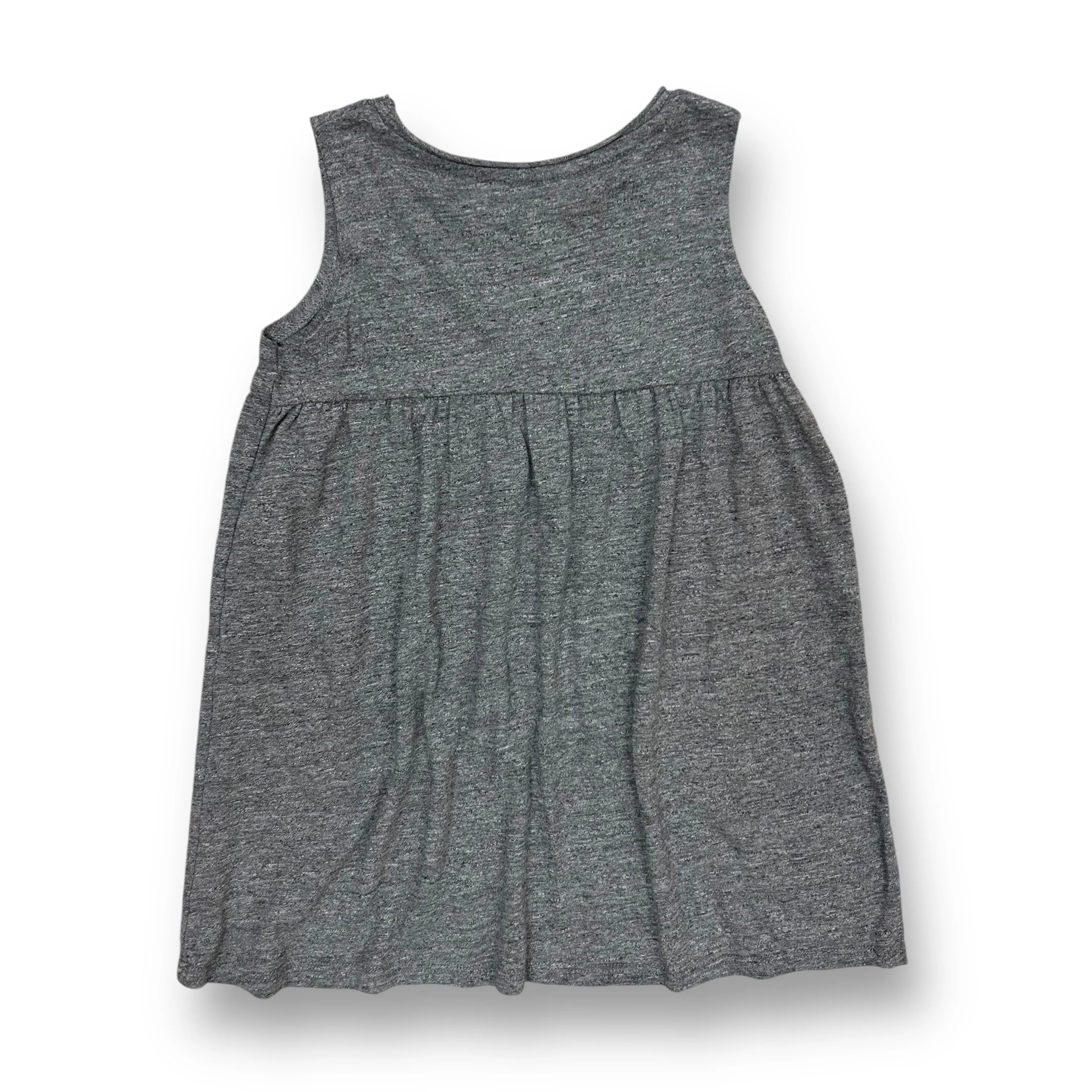 Girls Grayson Mini Size 5T Gray Palm Trees Sleeveless Dress