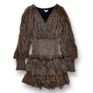 Girls Habitual Girl Size 14 Black & Gold Long Sleeve Fancy Dress