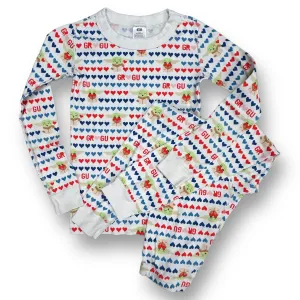 Girls Hanna Andersson Size 6/7 120 White Grogu Star Wars 2-Pc Pajamas