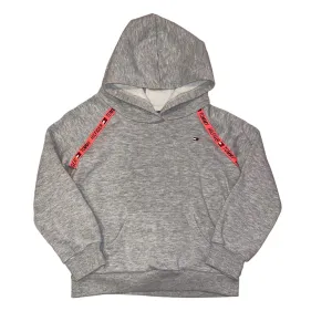Girls Hilfiger Size 5 Gray Logo Pocket Hoodie