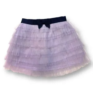 Girls Janie and Jack Size 12-18 Months Lilac Tiered Elastic Waist Tulle Skirt
