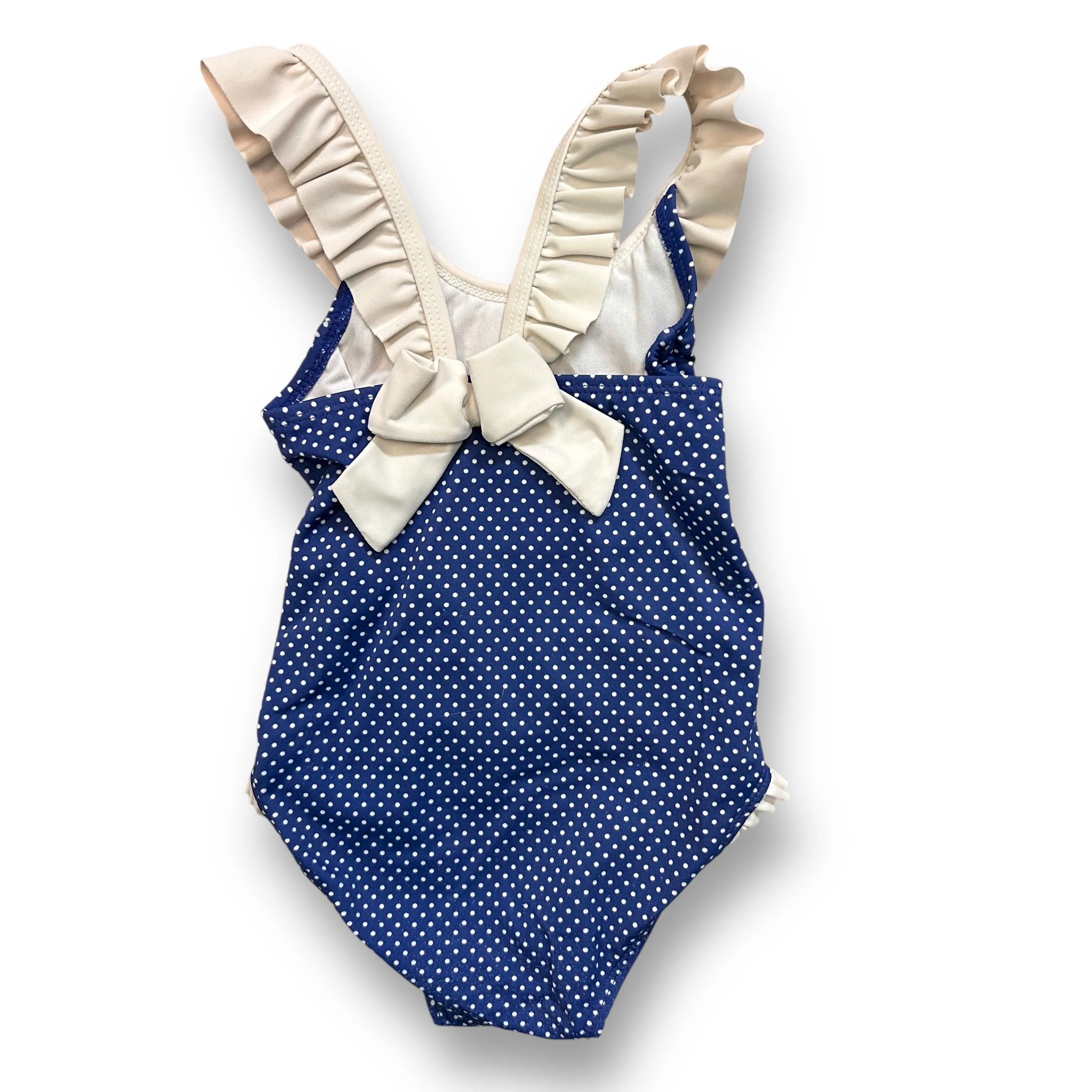 Girls Janie and Jack Size 18-24 Months Polka Dot Ruffled Bathing Suit