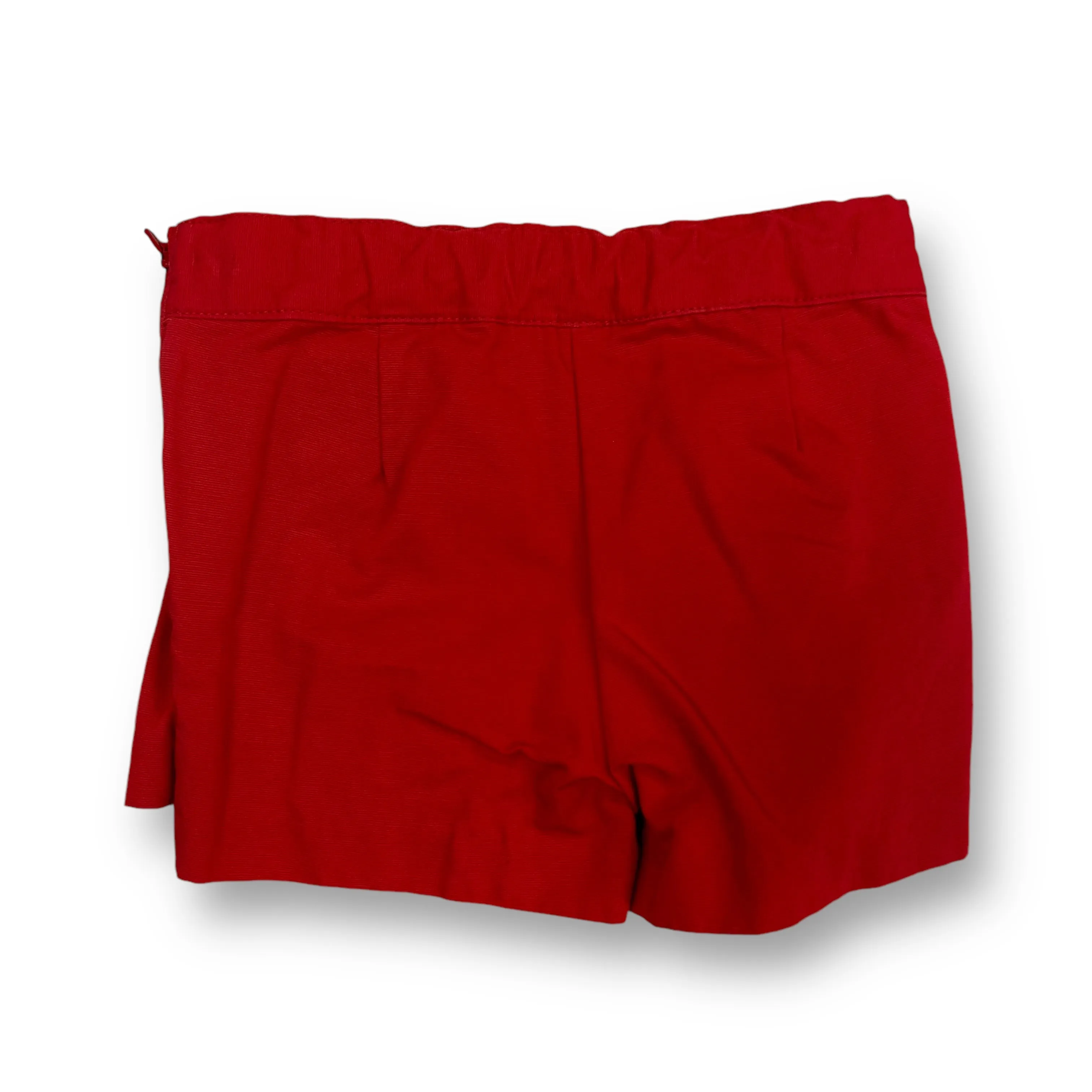 Girls Janie and Jack Size 2T Red-Orange Adjustable Waist Button Skort