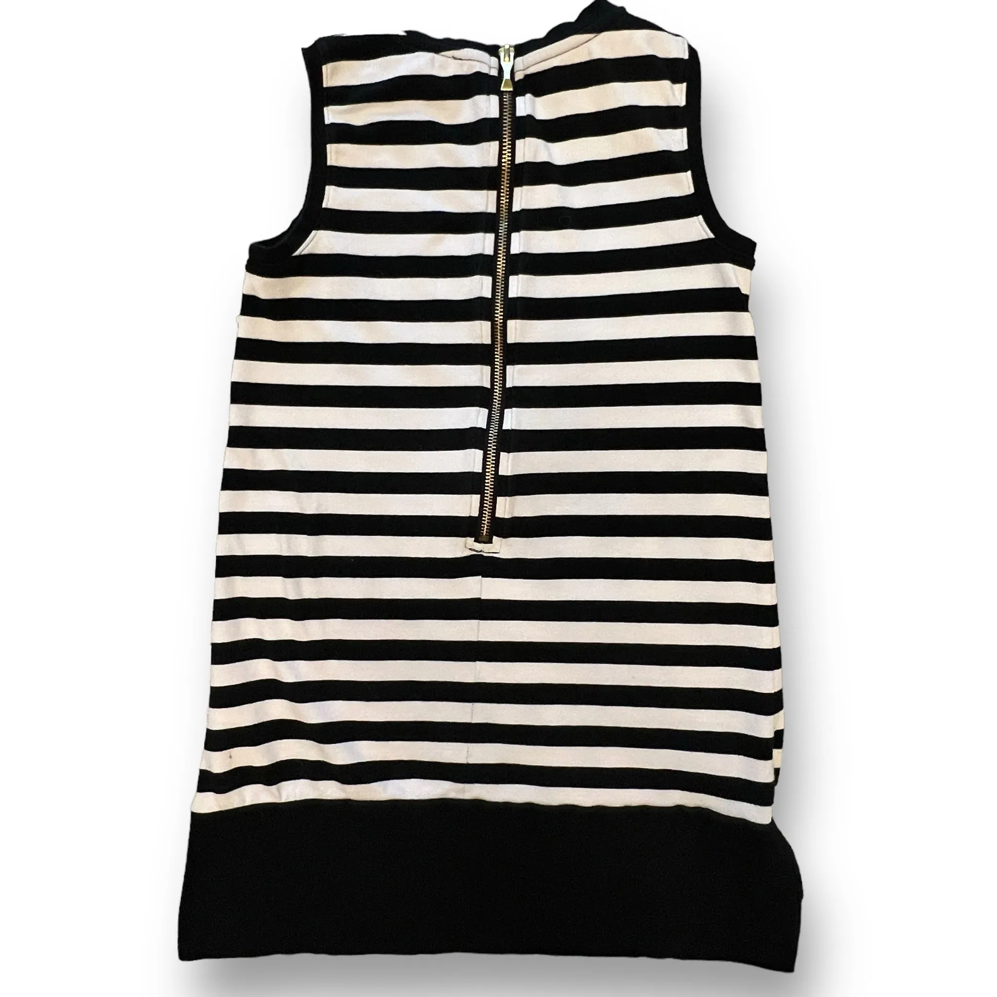 Girls Kate Spade Size 8 B&W Striped Road Trip Zippered Specialty Dress