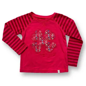 Girls Lucky Brand Size 3T Dark Pink Long Sleeve Shirt