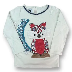 Girls Mudpie Size 4T Beige Long Sleeve Boutique Shirt