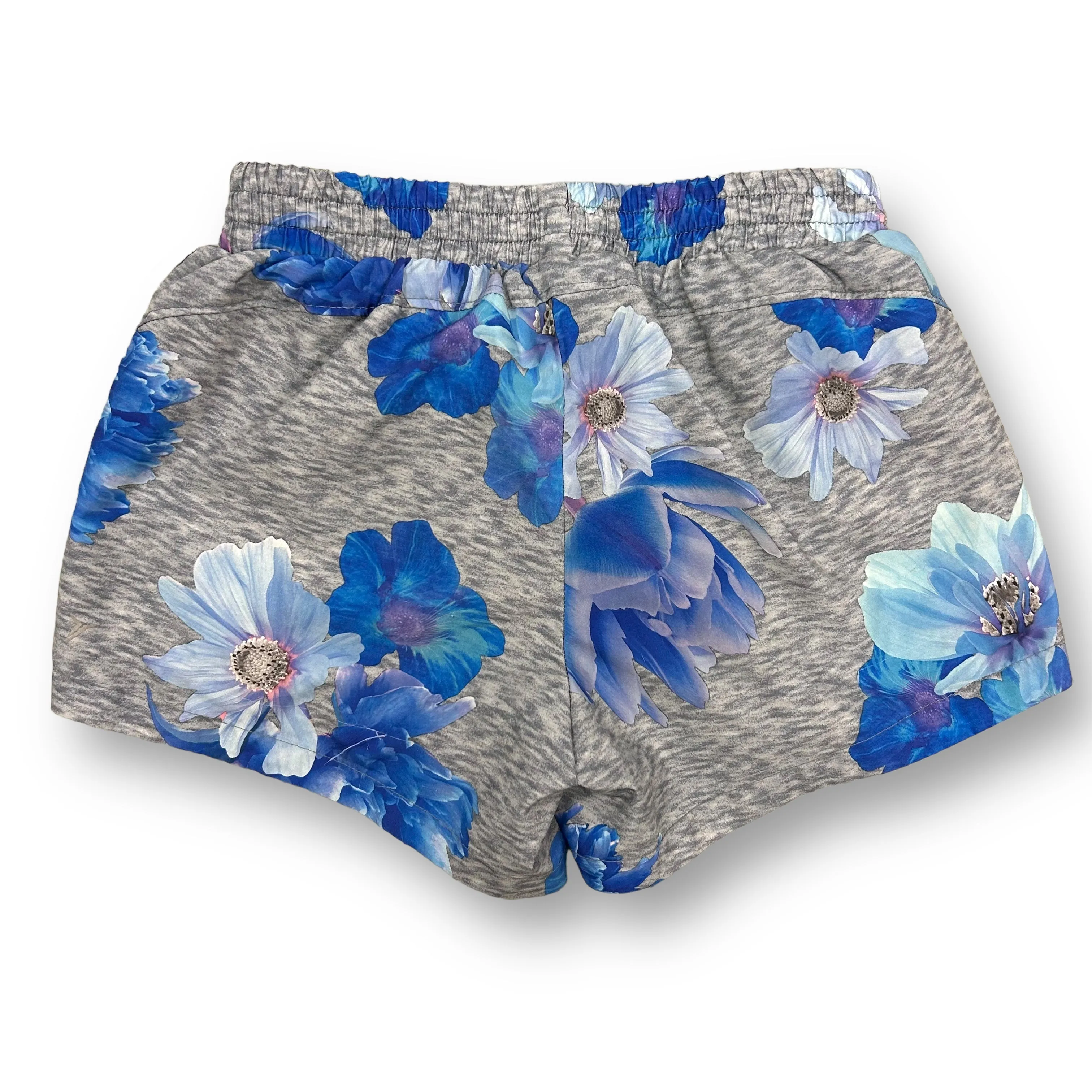 Girls Old Navy Size 10/12 L Gray & Blue Floral Performance Shorts