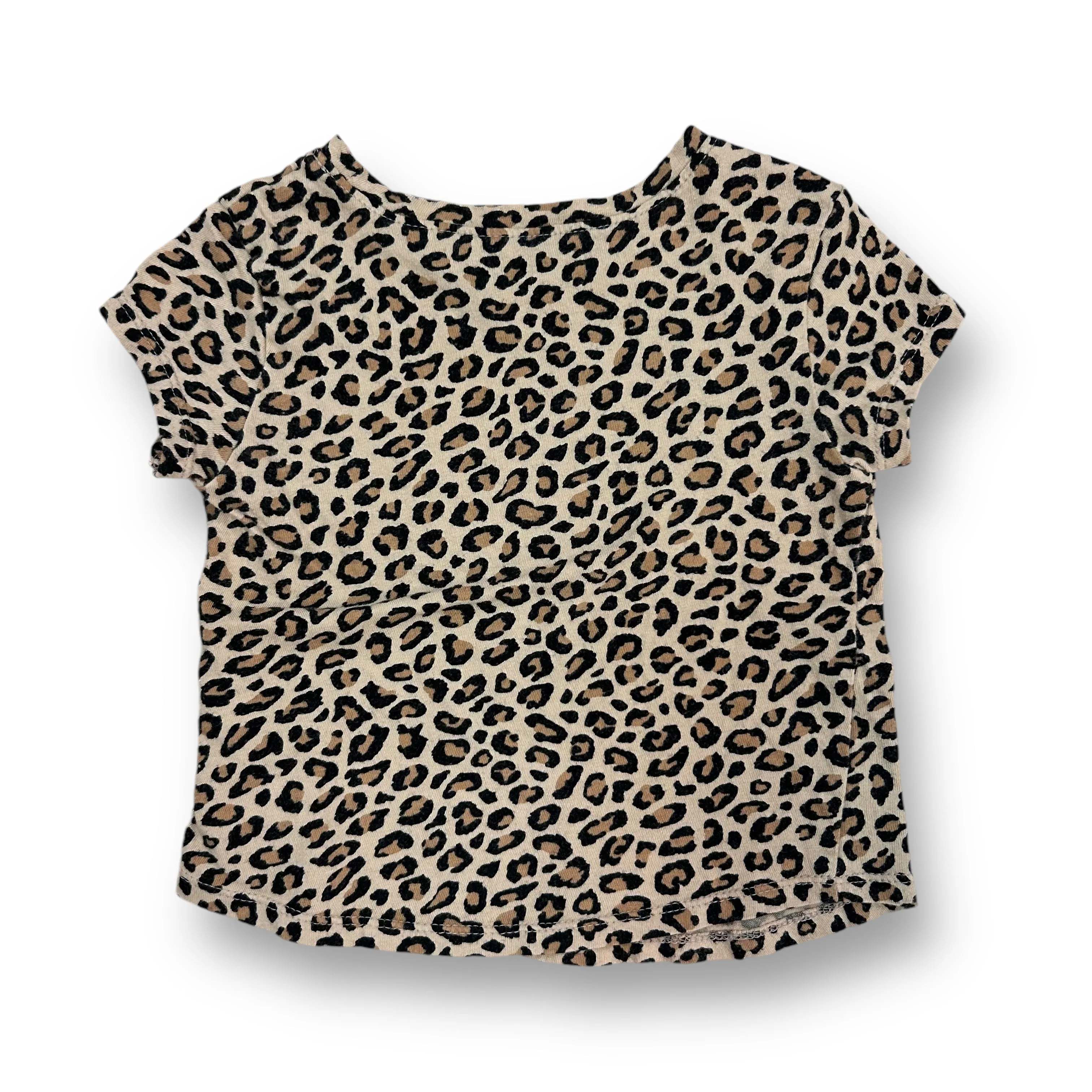 Girls Old Navy Size 2T Leopard Print Short Sleeve Shirt
