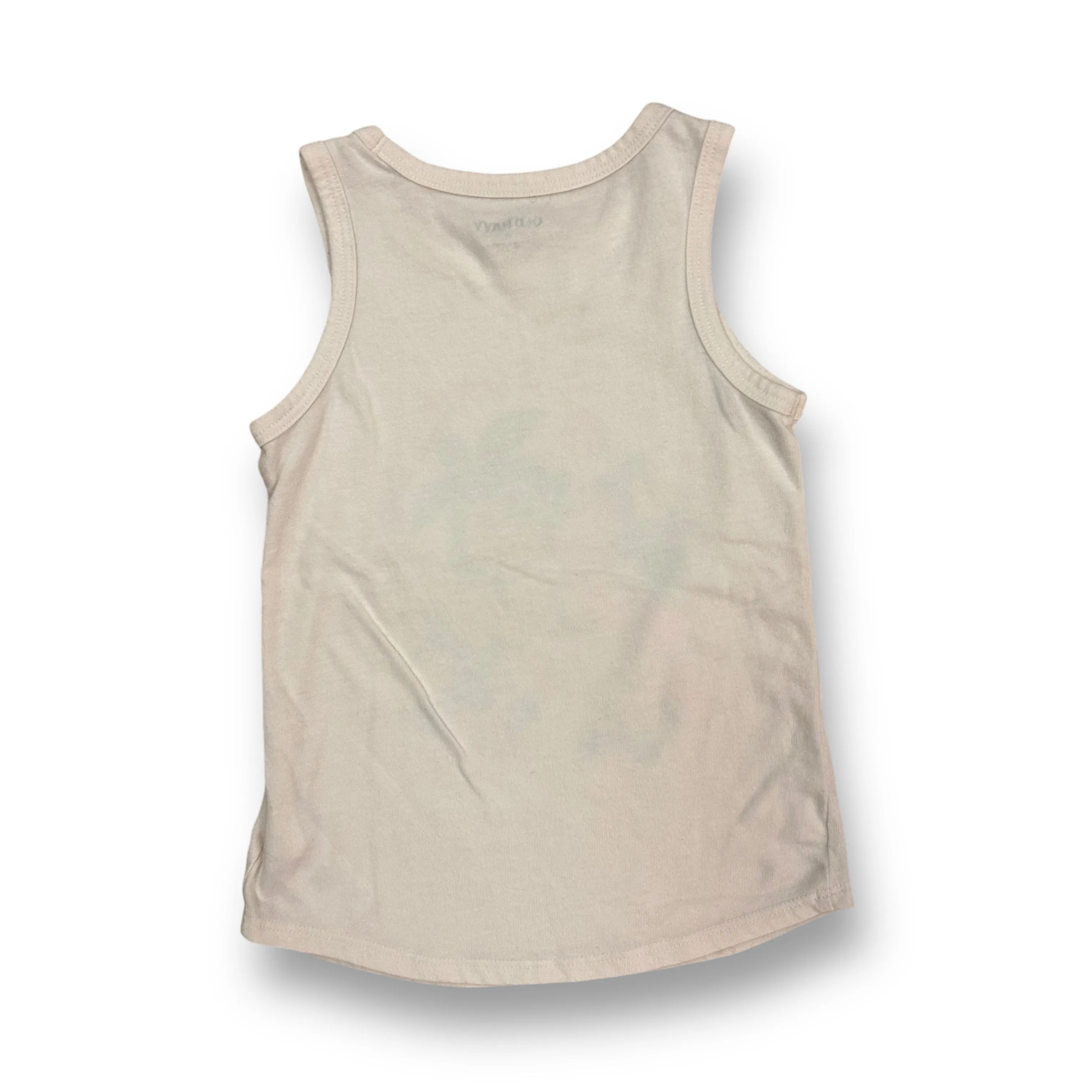 Girls Old Navy Size 5T Off-White Dinosaur Tank Top