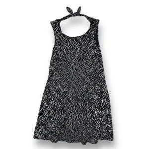 Girls Old Navy Size 6/7 S Black & White Polka Dot Sleeveless Dress