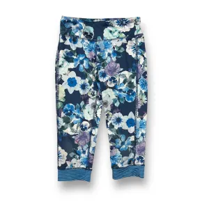 Girls Old Navy Size 8 M Blue & Purple Go-Dry Active Capri Leggings