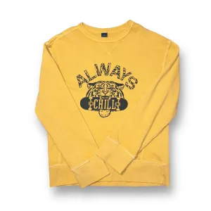 Girls Old Navy Size 8 Yellow Tiger Pullover Sweatshirt