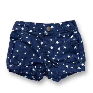 Girls OshKosh Size 6 Months Navy & White Star Print Elastic Waist Shorts