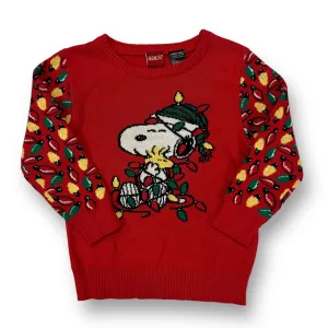 Girls Peanuts Size 18 Months Red Christmas Snoopy Sweater