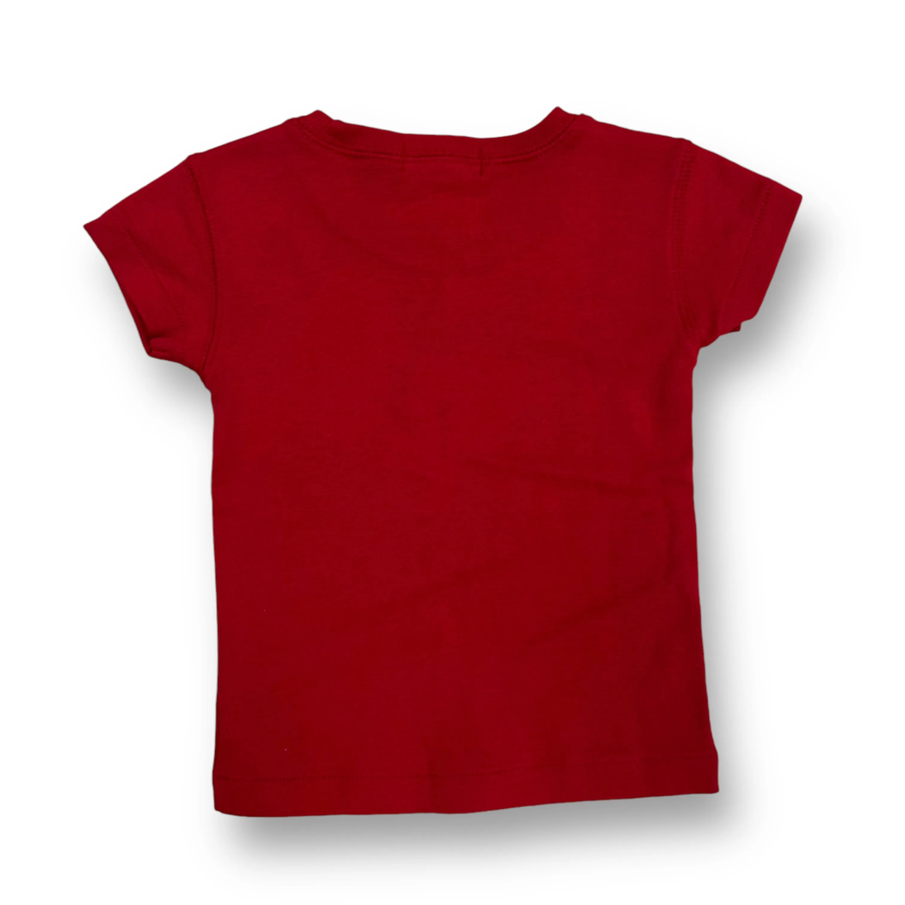 Girls Ralph Lauren Size 2T Red Slim Fit Short Sleeve Shirt