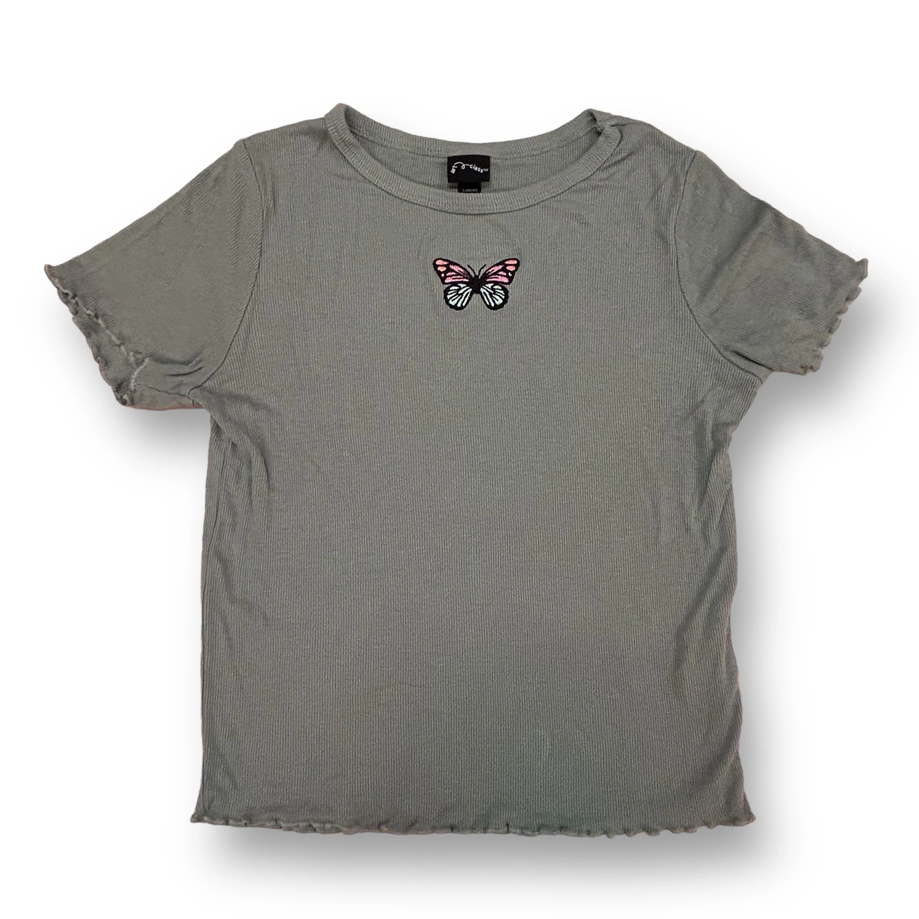Girls Size 10/12 Youth Art Class 4-Pack Collection of Ribbed Short Sleeve Tops