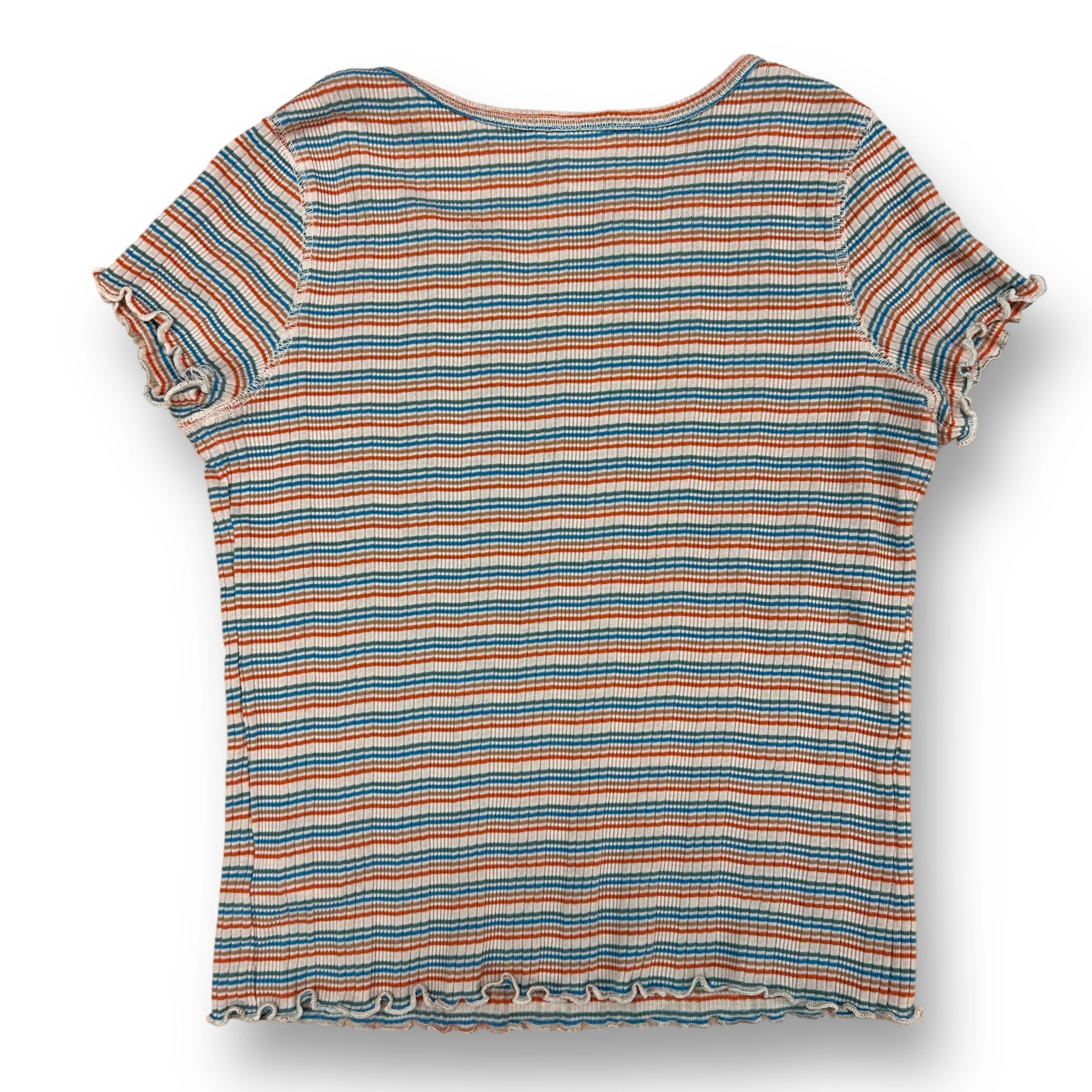 Girls Size 10/12 Youth Art Class 4-Pack Collection of Ribbed Short Sleeve Tops
