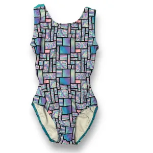 Girls Size 14 LC Multi-Color Pastel Open-Back Dance Leotard
