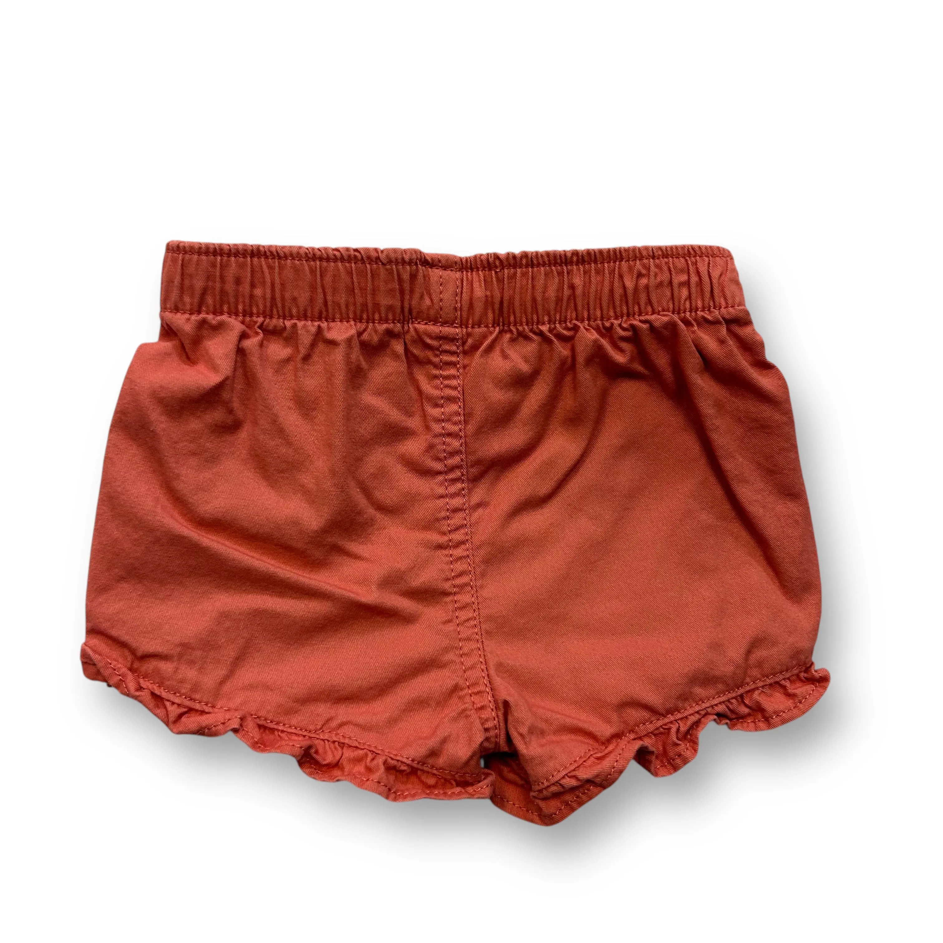 Girls Size 3-6 Months Dusty Rose Elastic Band Ruffled Shorts
