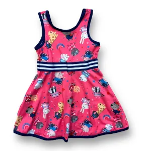 Girls Size 3T Pink Peppa Pig Soft Knit Sleeveless Twirl Dress