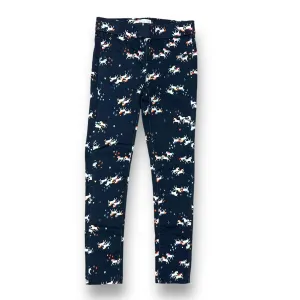 Girls SO Size 7 Navy Unicorn Print Pull-On Jeggings