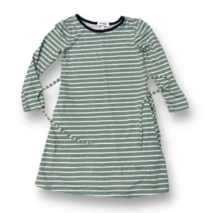 Girls Speechless Size 6 Sage Striped Soft Tie-Back Dress