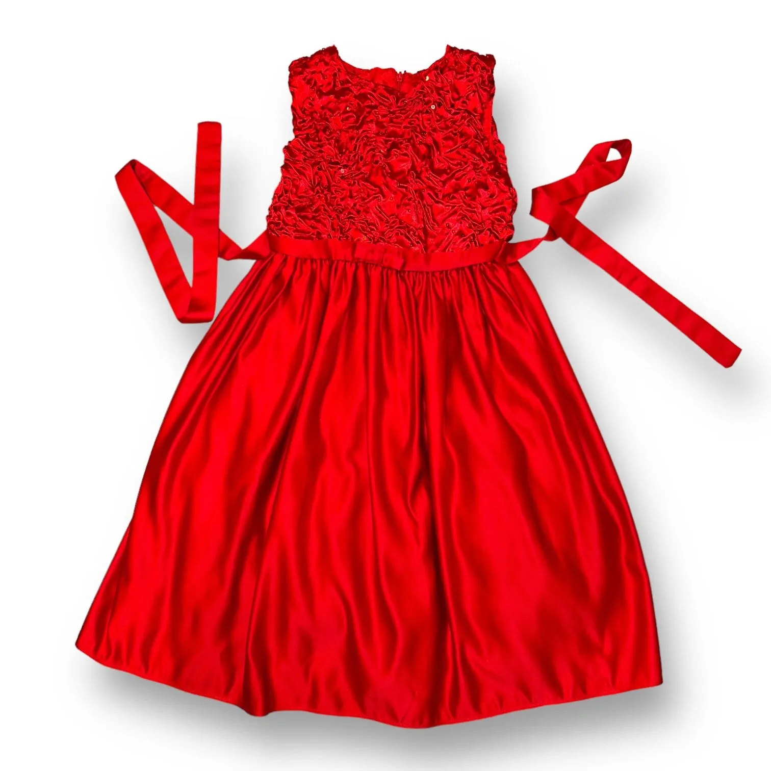 Girls Sugar Plum Size 6 Red Embellished Fancy Holiday Dress