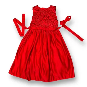 Girls Sugar Plum Size 6 Red Embellished Fancy Holiday Dress