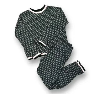 Girls TruLuv Size 12 B&W Comfy Everyday Wear 2-Pc Outfit