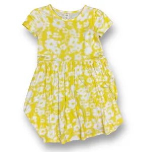 Girls Tucker Tate Size 8 White & Yellow Everyday Short Sleeve Dress