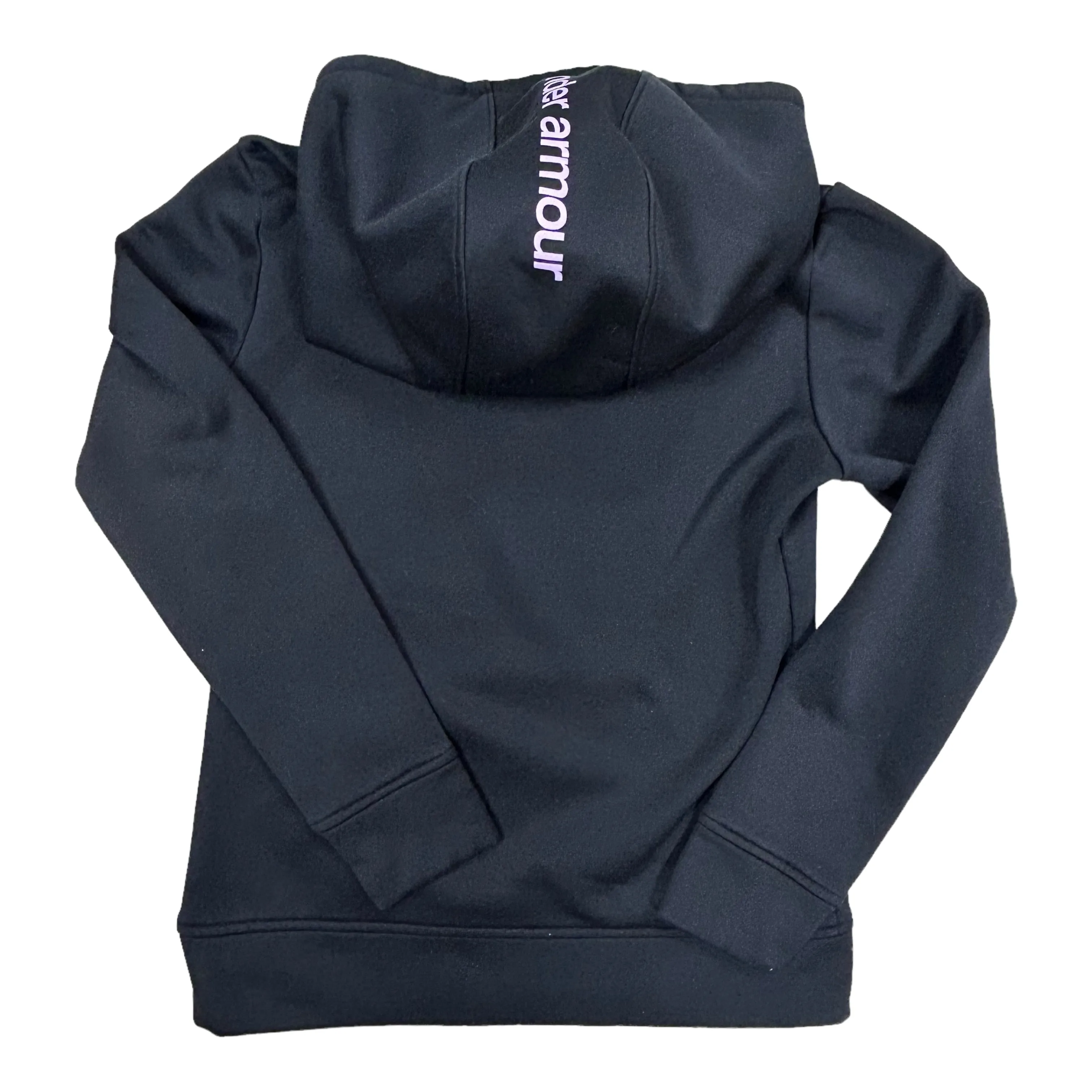 Girls Under Armour Size 10/12 YMD Black Athletic Pocket Hoodie