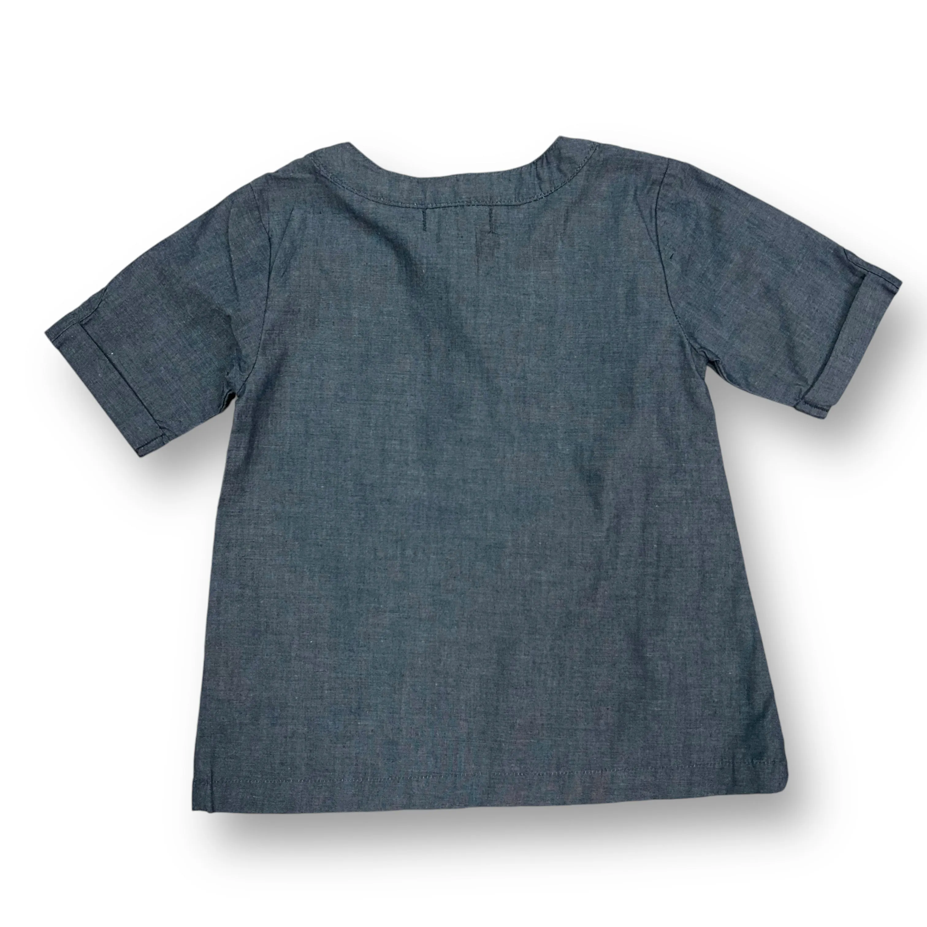 Girls U.S. Polo Assn Size 2T 100% Cotton Button Top Blouse