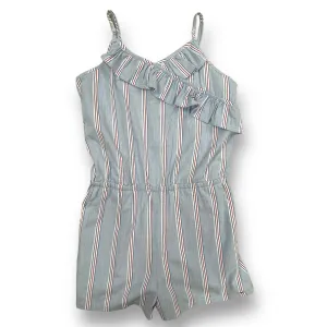 Girls Vineyard Vines Size 14 Cotton Blend Smocked Summer Romper with Pockets