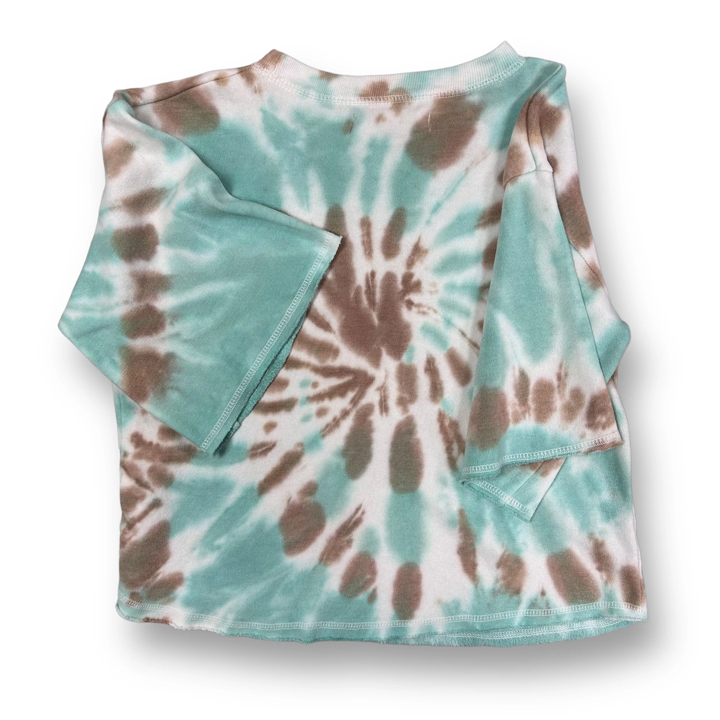 Girls Vintage Havana Size 14 Turquoise & Tan Tie Dye Sweatshirt