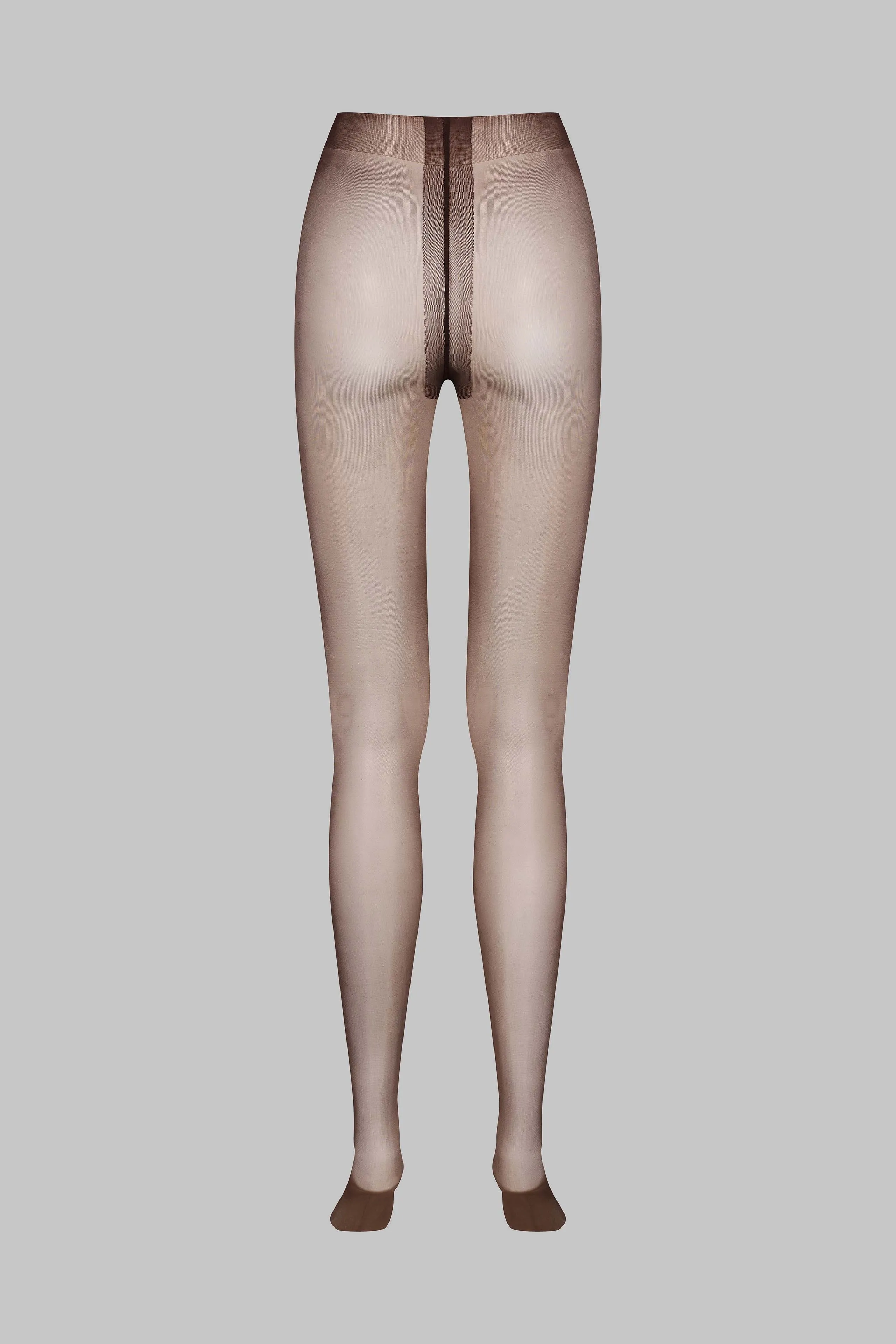 Glossy Tights - 10D - Brown - Les Coquetteries Maison Close