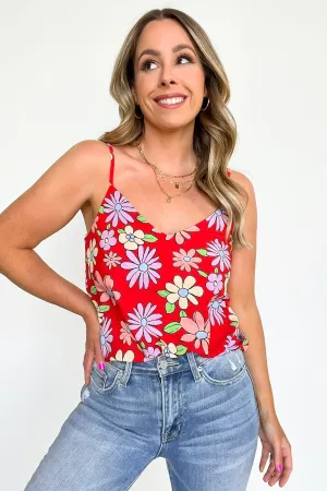 Gone Groovy Retro Floral Print Tank Top - FINAL SALE