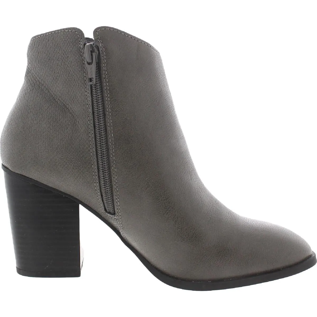 Graceyy Womens Faux Leather Block Heel Ankle Boots