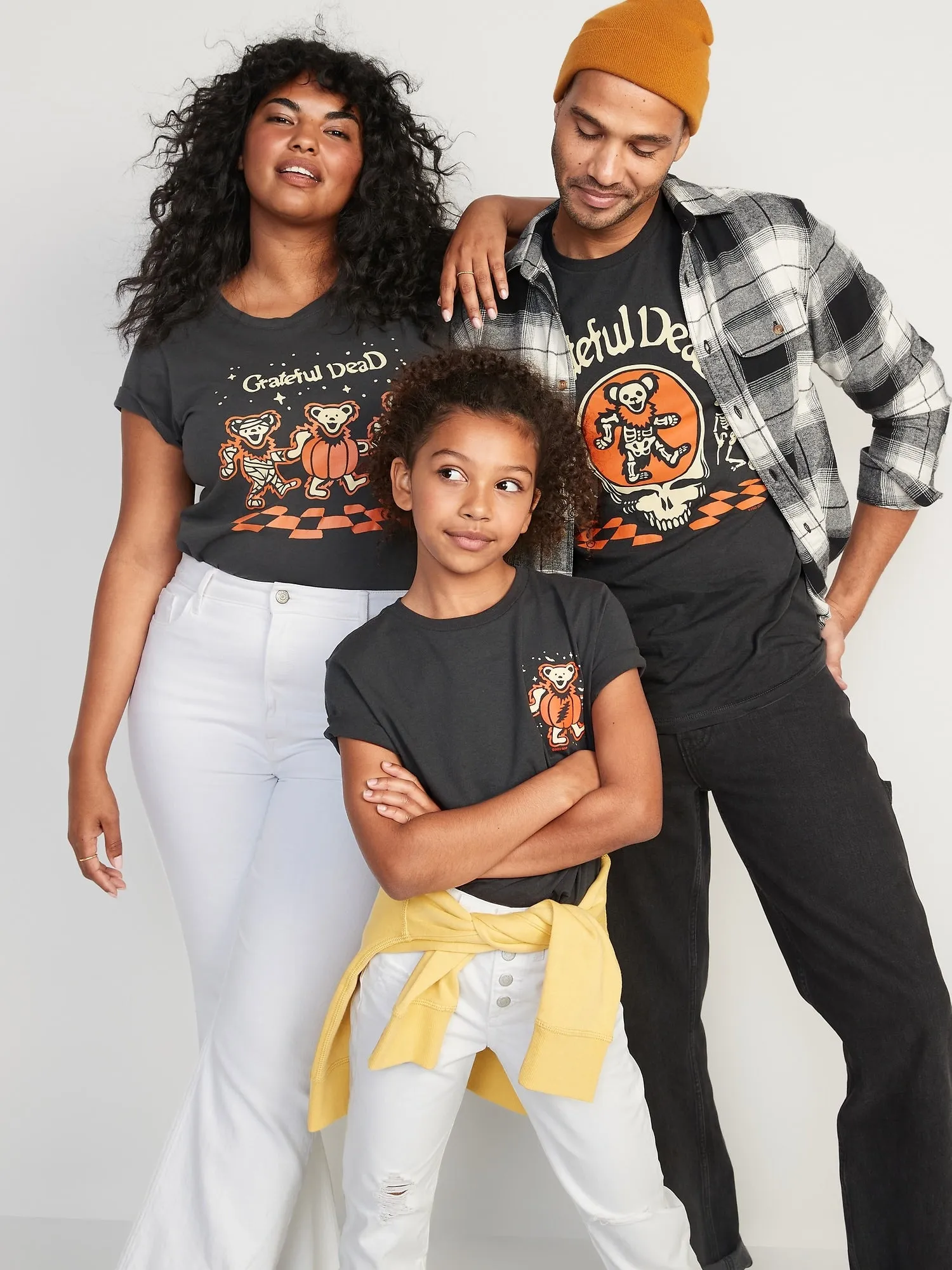 Grateful Dead Matching Gender-Neutral Halloween T-Shirt for Kids