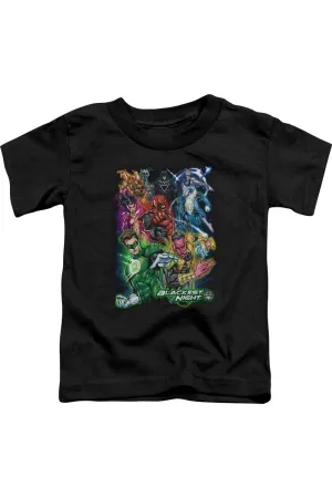 Green Lantern Blackest Group Short Sleeve Toddler Tee / T-Shirt