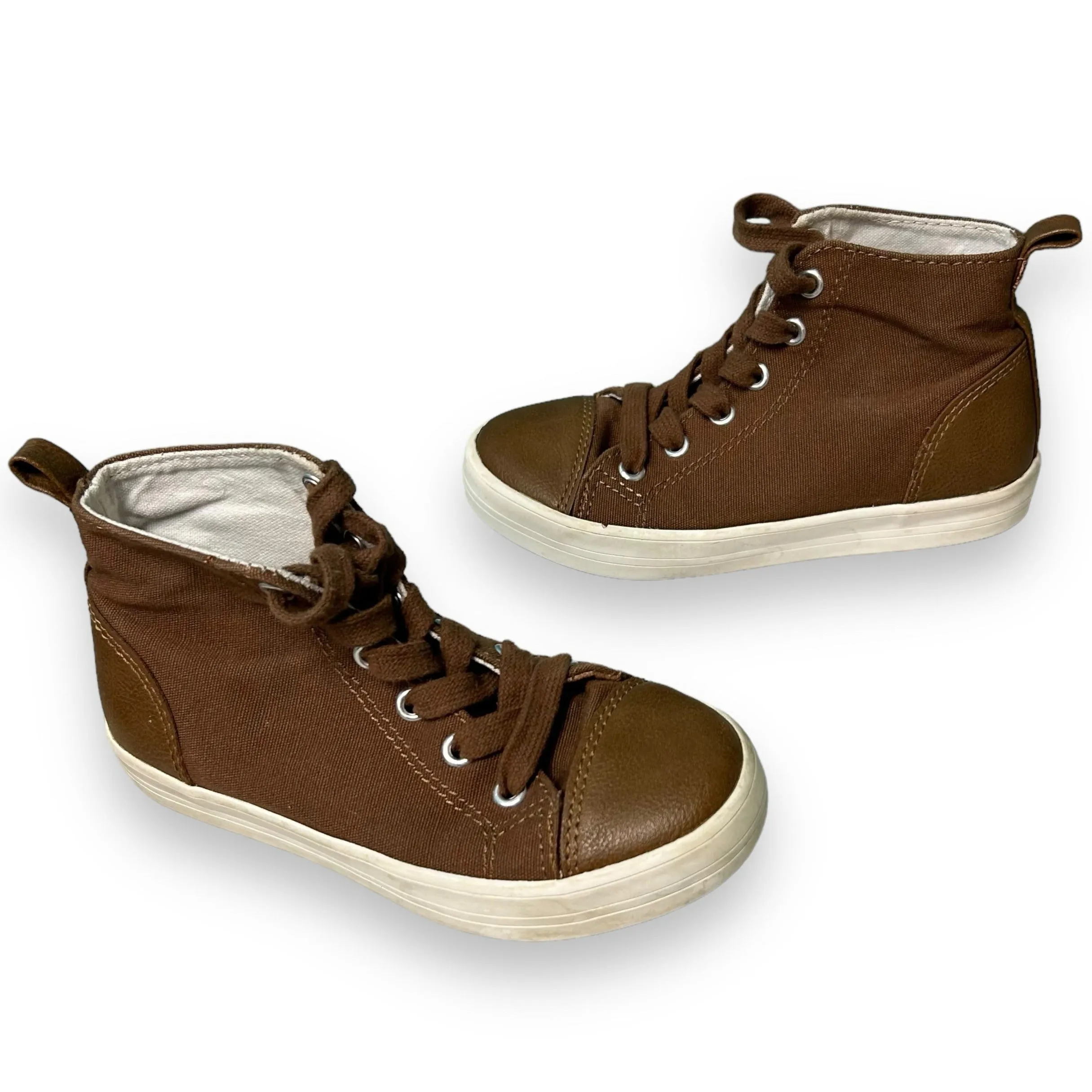Gymboree Big Boy Size 10 Brown High Top Sneakers
