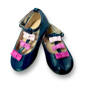 Gymboree Toddler Girl Size 5 Dark Blue Patent Leather Dress Shoes