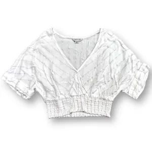 Habitual Girl Youth Size 12 Short Sleeve Pullover Cropped Blouse
