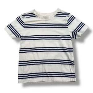 H&M Boys Size 3/4T Striped 100% Cotton Comfy Short Sleeve Tee