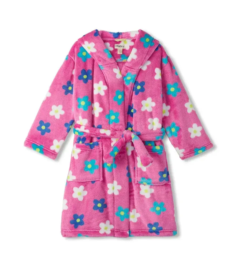 Hatley Girls Daisy Fleece Robe