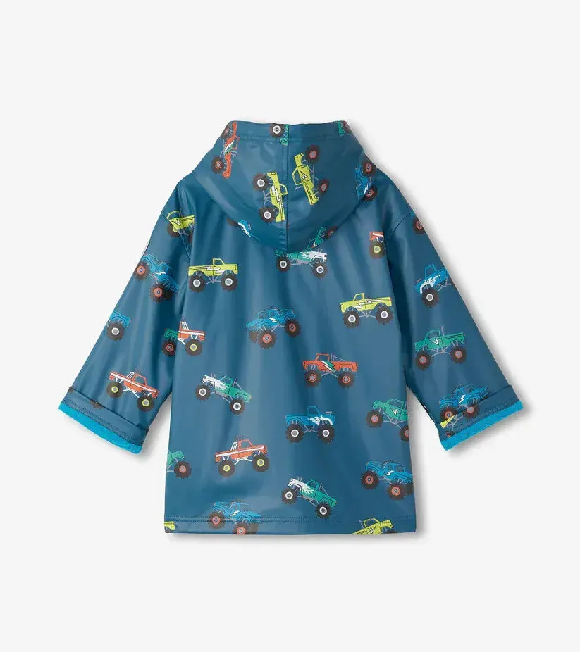 Hatley Monster Trucks Zip- Up Raincoat