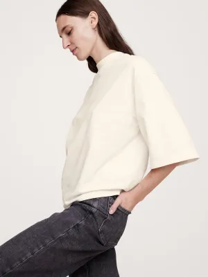 Heavy Cotton Boxy T-Shirt Banana Republic