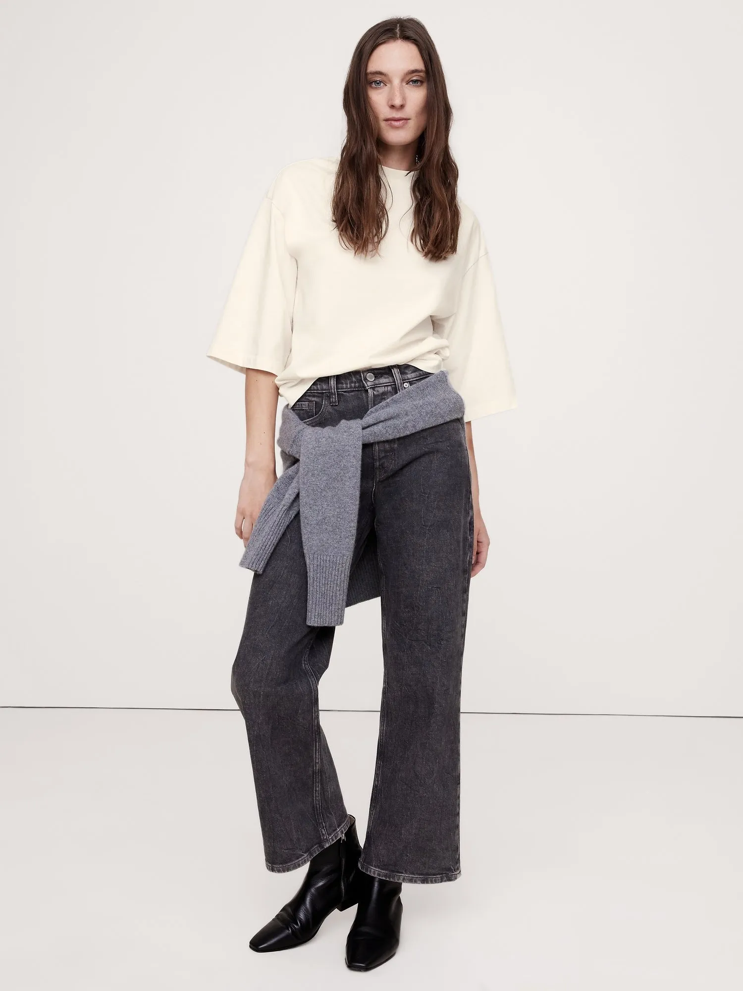 Heavy Cotton Boxy T-Shirt Banana Republic