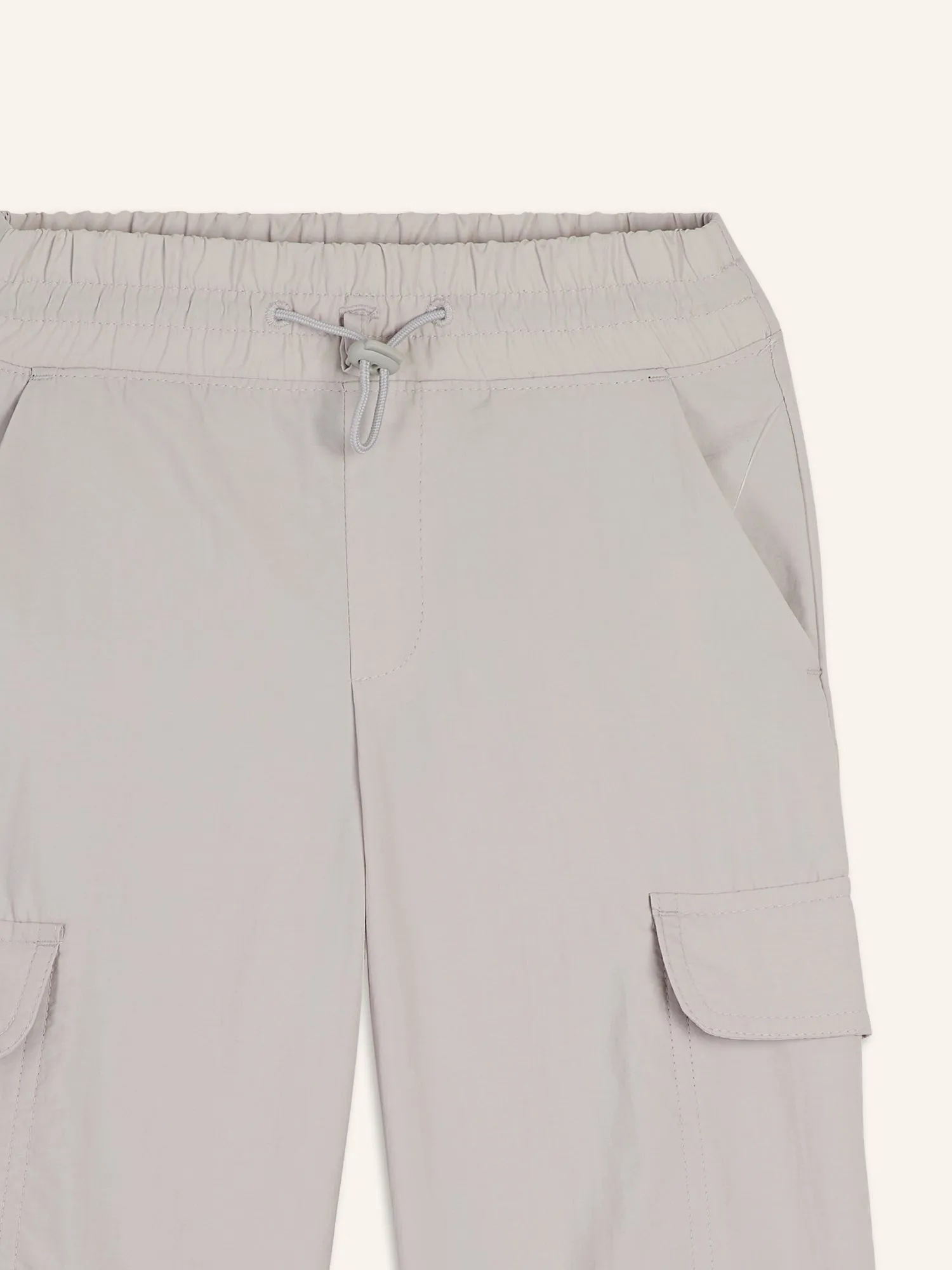 High-Waisted Loose Cargo Performance Pants for Girls