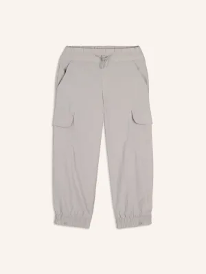 High-Waisted Loose Cargo Performance Pants for Girls