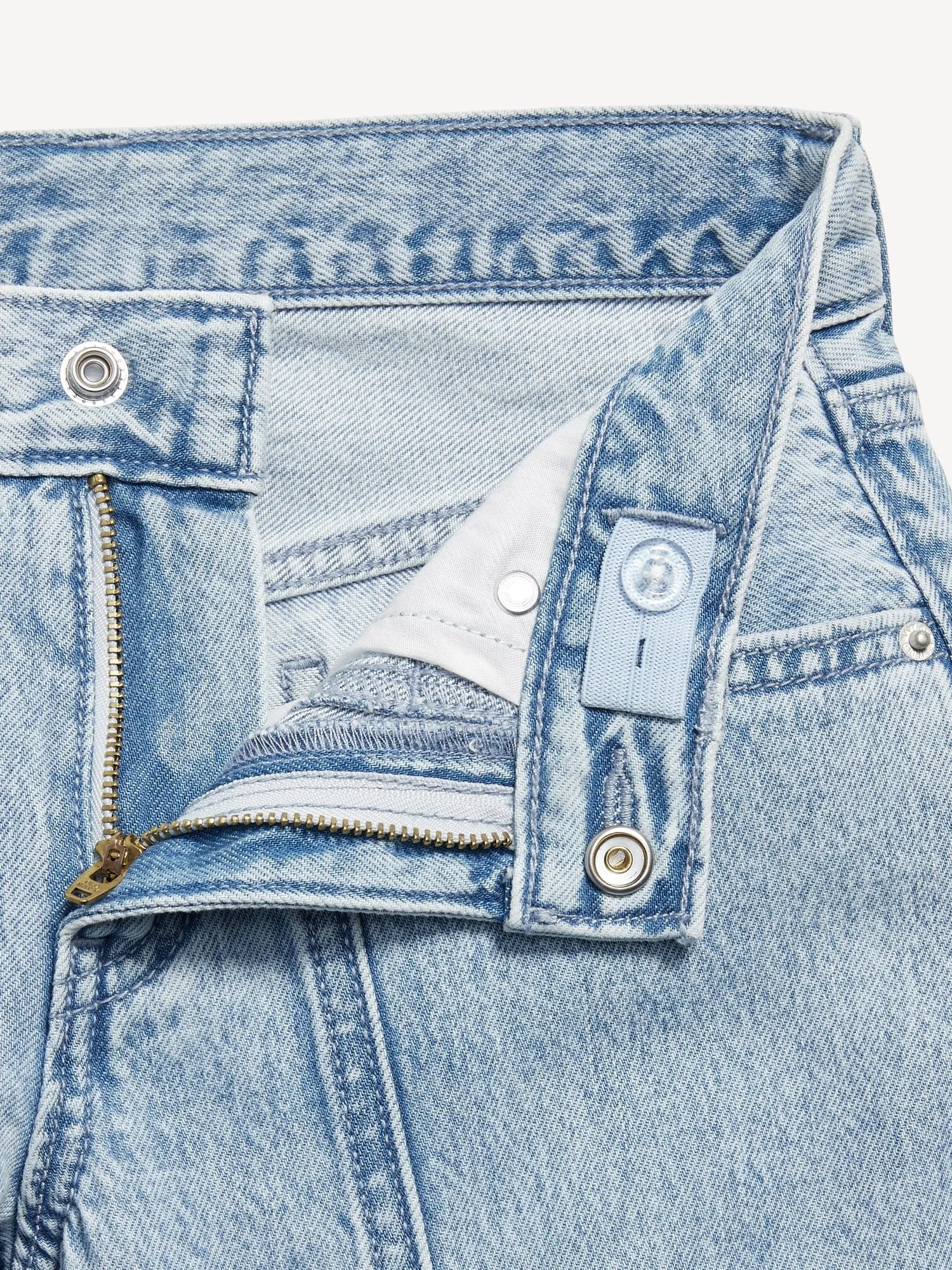 High-Waisted Super Baggy Wide-Leg Cargo Jeans for Girls